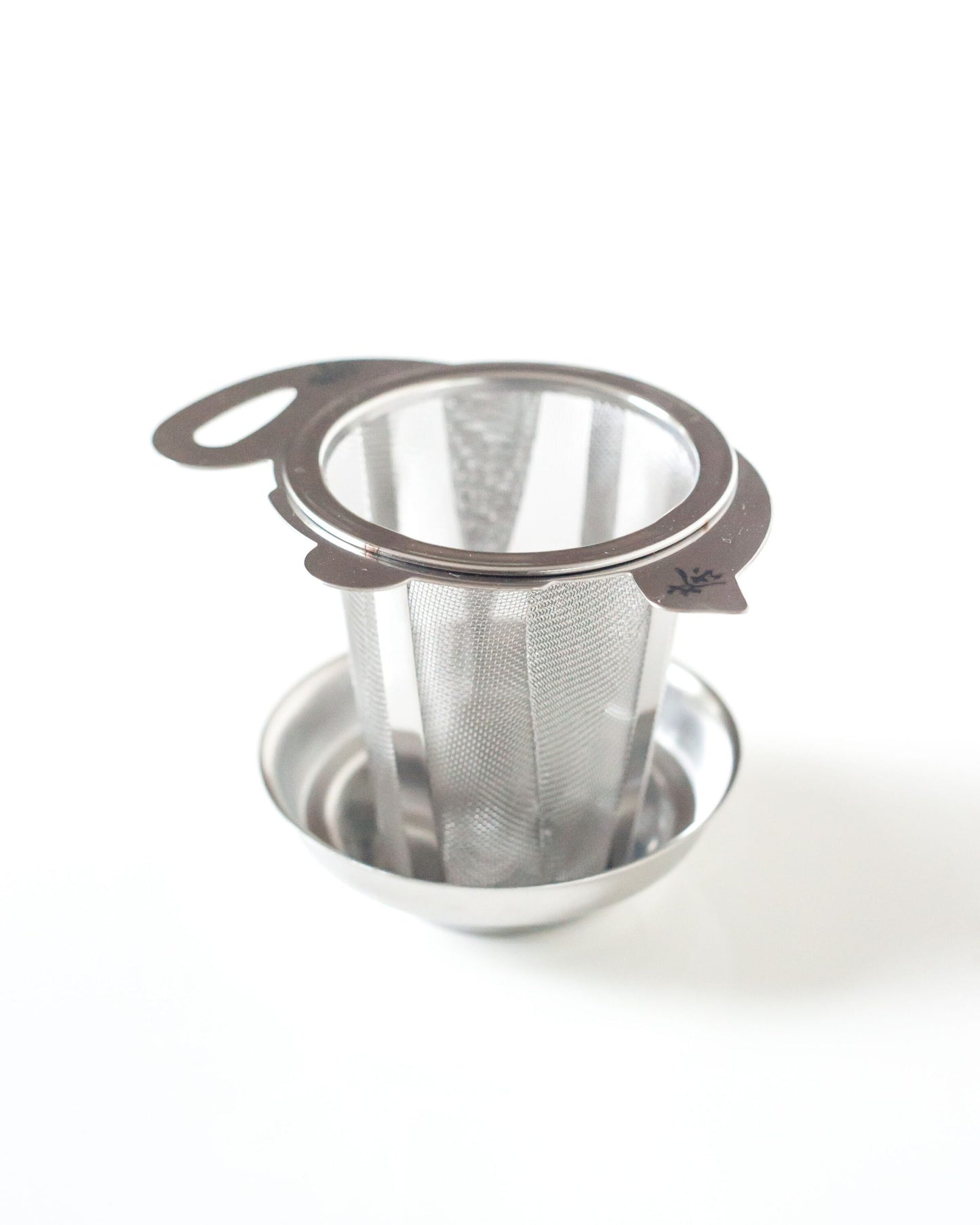 Durable Stainless Teapot Shaped Strainer (Infuser) with Dish